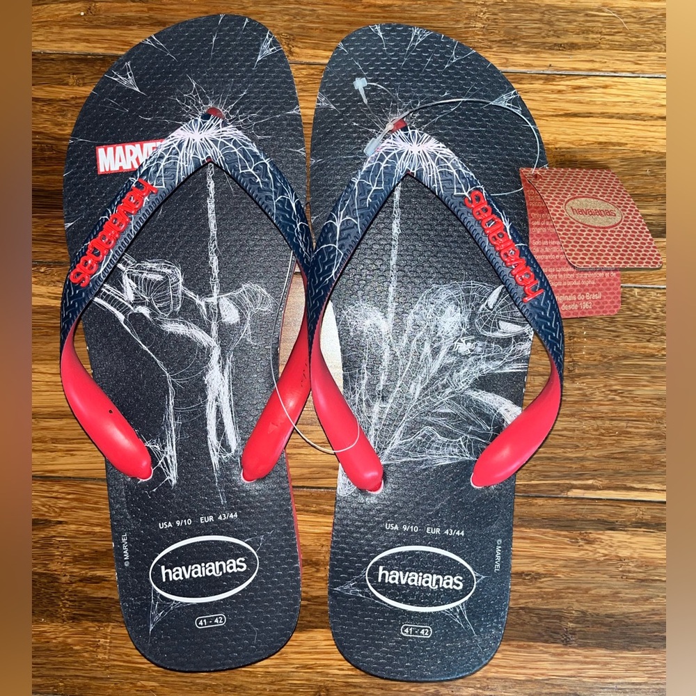 Havaianas x Marvel Blue & Red Sz Men’s 9/10 EU 43/44 NWT NEW